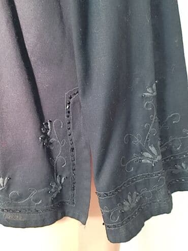 джинсы подростковые: Близка удлиненная расшитая бисером Материал - Хлопок Размер - 44 — 5