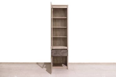 книжный шкаф для дома: Шкаф витрина 2Д Джаз, Каштан найбори Светлый, Анрэкс (Беларусь) — 5