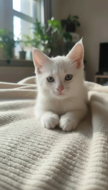 собака долматинец: Очаровательный котёнок мальчик 2 месяца с розовыми ушками И хвостиком — 1