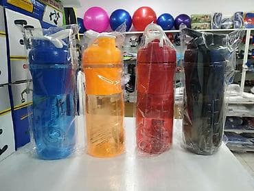 шейкеры: 760ml Спортивный белковый шейкер Blender Milk Mixer Water Bottle Free — 1