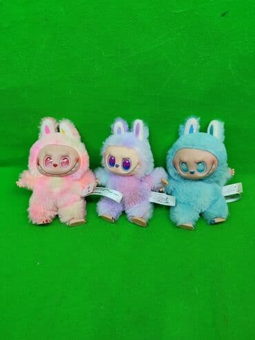 чебурашка из плюшевой пряжи: Лабубу игрушка мягкая в ассортименте🔥 Комплектация товара: 1 лабубу — 5