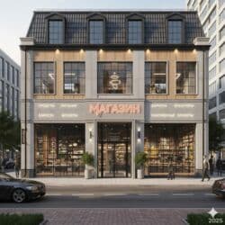 недостроеный дом: Продаю Магазин 500 м², Без ремонта, Отдельный вход, 1 этаж — 1