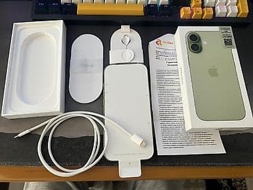 доставка зарядки для айфона: IPhone 17, Б/у, 256 ГБ, Зеленый, Зарядное устройство, Защитное стекло, Кабель, 100 % — 5