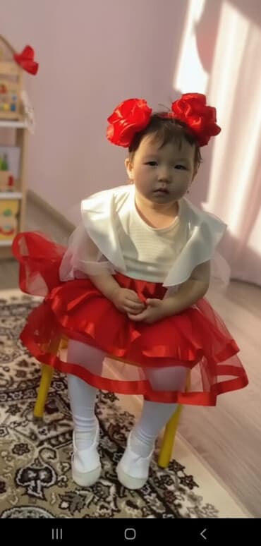 твидовое платье: Детское платье, Б/у — 1