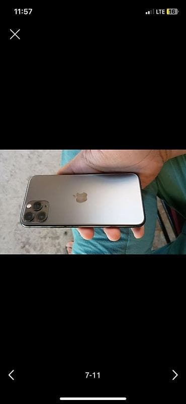 новый айфон 11: IPhone 11 Pro, Б/у, 64 ГБ, Space Gray, 76 % — 7