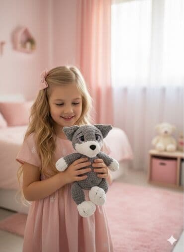 робот щенок: Вязаная мягкая игрушка «Щенок» - Ручная работа, выполнена крючком из — 2