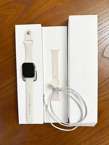 iphone 6a: Apple Watch с силиконовым ремешком цвета айвори - Умные часы Apple — 1