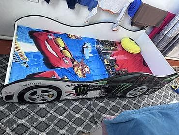 Текчелер, стеллаждар, секичелүү койгучтар: Унаа түрүндөгү керебет, ЛДСП — 1