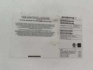 macbook pro 15 retina: MacBook Pro 14" (Mac14,9) на чипе Apple M2 Pro Характеристики: - — 6