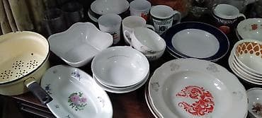 Посуда разная цена за все две кастрюльки чайный сервиз кофейный — 8