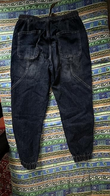 джинсы бананы мужские бишкек: Джинсовые брюки свободного кроя - Материал: плотный деним — 7