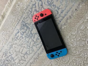 Nintendo Switch: Nintendo Switch (модель HAC-001(-01)) с неоновыми Joy‑Con: красный и — 4