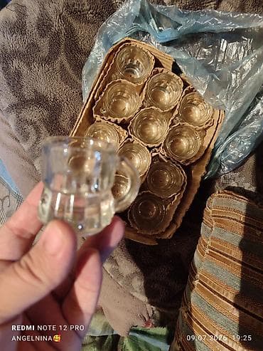 фужеры бокалы: Отдам всё за 2000 тысячи. Набор разностилейной стеклянной посуды — 5