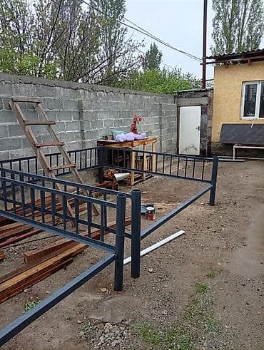 Тапчан метир - Материал: профильная сталь, сварная конструкция. - — 2