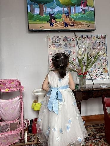 Детское платье, цвет - Белый at lalafo.kg Детское платье, цвет - Белый