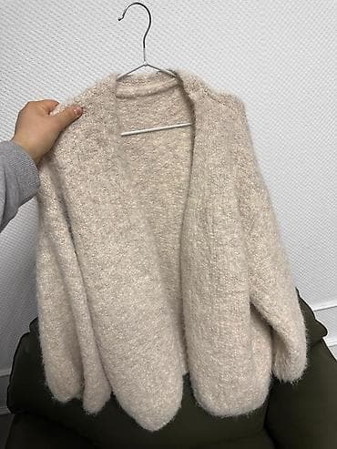 Шорты: Кардиган, Пряжа, Короткая модель, Осень-весна, Объемная модель — 4