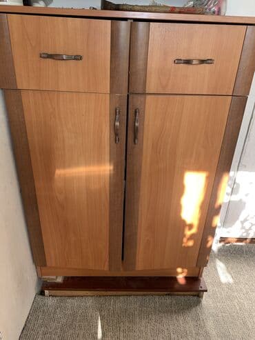 шкаф для прихожей комнаты: Гарнитур для прихожей, ДСП, цвет - Коричневый — 2