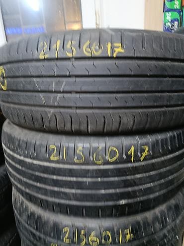 Шины 215 / 60 / R 17, Лето, Б/у, Пара, Легковые — 1