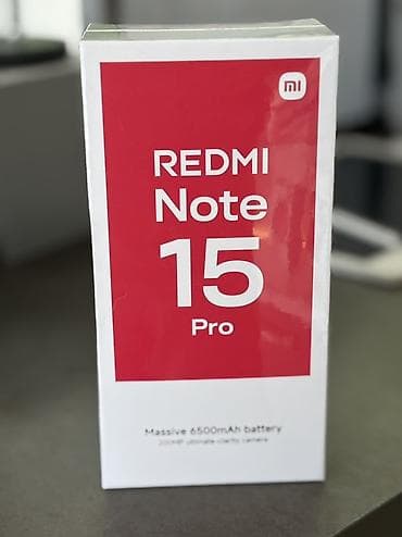 microsoft surface: Redmi, Redmi Note 15 Pro, Новый, 256 ГБ, цвет - Черный, В рассрочку, 2 SIM — 1