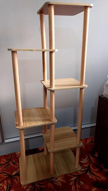 столик с полками: Тележка-органайзер на колесах, Новый, Дерево, Самовывоз — 3