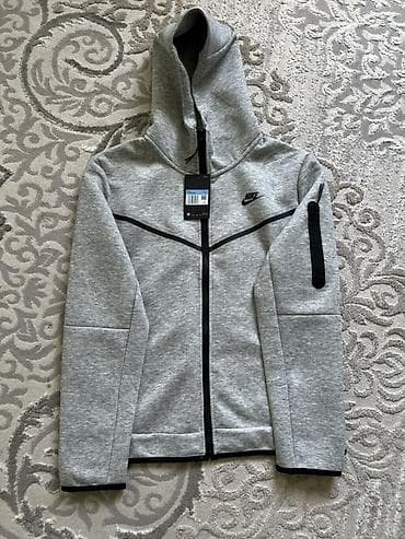 nike tech fleese: Толстовка Nike Tech Fleece с капюшоном, на молнии. - Цвет — 1