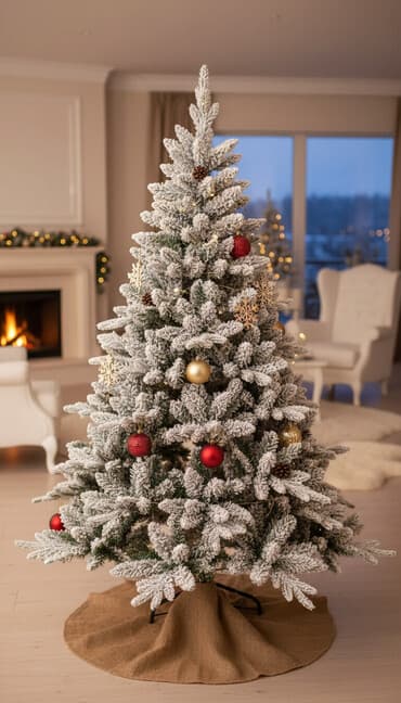 Продам шикарную заснеженную ёлку причина продажи дома есть животные at lalafo.kg Продам шикарную заснеженную ёлку причина продажи дома есть животные