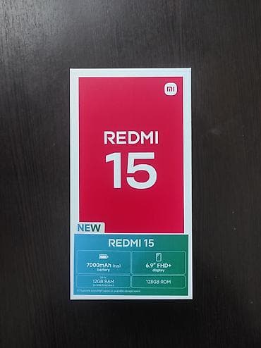 xiaomi t15: Redmi, Redmi 15, Новый, 128 ГБ, цвет - Черный — 1