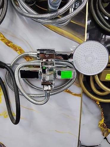 лейки: Лейка для душа, Латунь, Глянцевое, Серебристый, Новый — 1