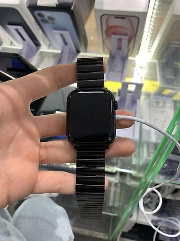 watch 9: Смарт‑часы Apple Watch (корпус темный) с металлическим магнитным — 1