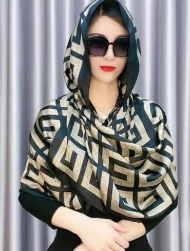 Шелковый шарф с капюшоном красиво и элегантно 😍🙌 можно на подарок или