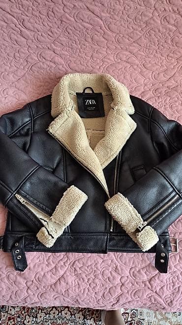 Дубленка-косуха ZARA - Модель: укороченная куртка‑дубленка в стиле