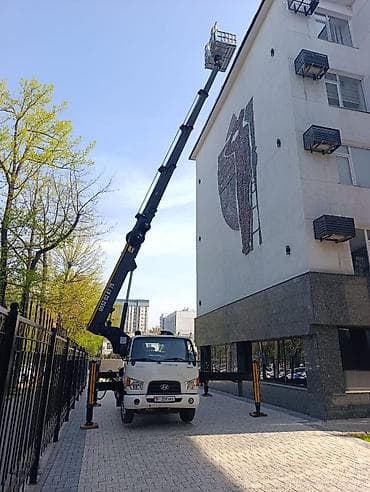 ремонт фасадов: Стрела 28 м, 300 т — 2