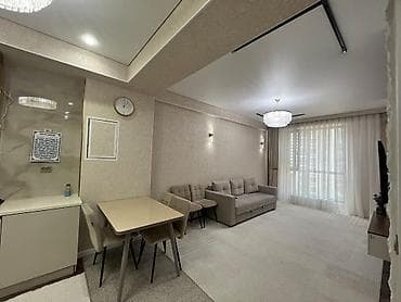 капстрой: 2 комнаты, 61 м², Элитка, Асанбай мкр Элитка, 7 этаж, Евроремонт — 3