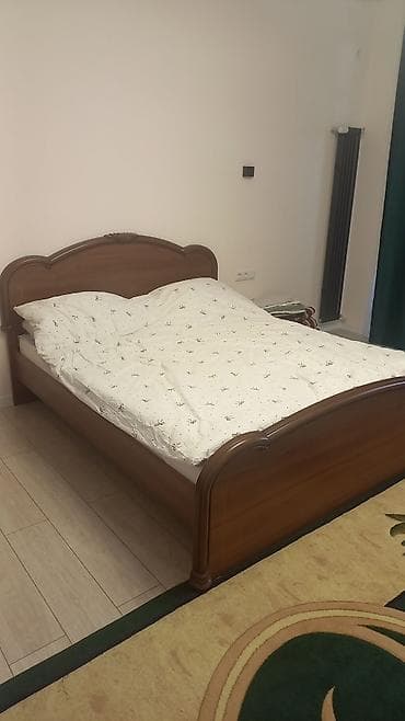 двух спалний: Спальный гарнитур, Двуспальная кровать, Дерево, цвет - Коричневый — 1