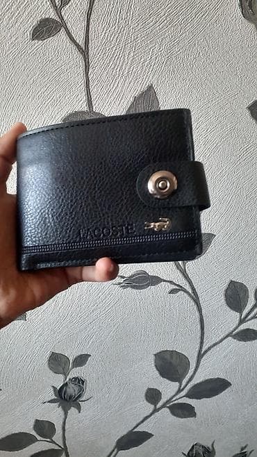 Кошелек, Lacoste, Натуральная кожа, Мужские, Новый