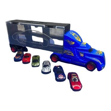 игрушки только оптом: Транспортер Hot Wheels с 6-ю качественными железными машинами [ акция — 5