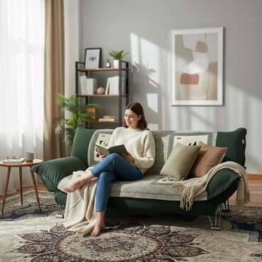 комплекты столов и стульев для гостинной: Комплект мягкой мебели, цвет - Зеленый — 1