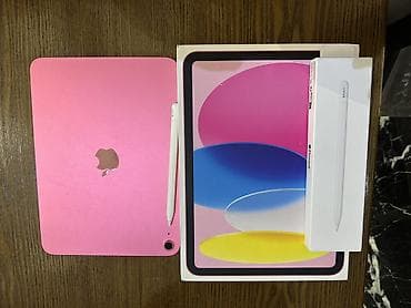 i phon: Планшет, Apple, 10" - 11", Wi-Fi, Б/у, Классический цвет - Розовый — 1