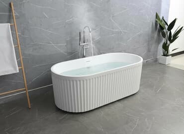 болшой тазик: Ванна, Овальная, Материал: Камень, Размер: 170 x 75 см, Бесплатная установка — 1