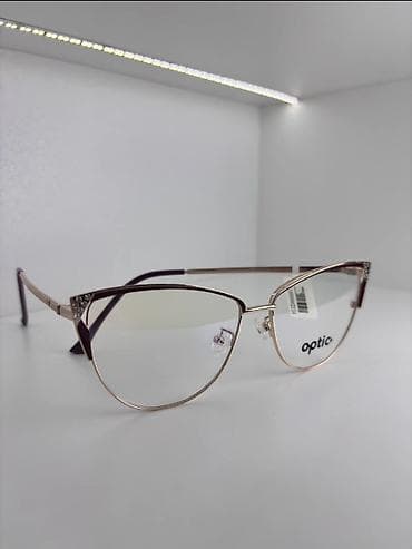 Оправа для очков “cat-eye” (кошачий глаз) в золотисто-коричневом — 2