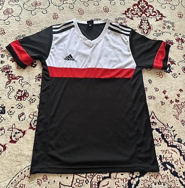 Мужская футболка, M, L, Adidas, Новый, цвет - Черный, Самовывоз, Платная доставка