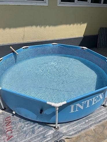 arctic air: Каркасный круглый бассейн Intex для дачи/двора. Характеристики: - — 2