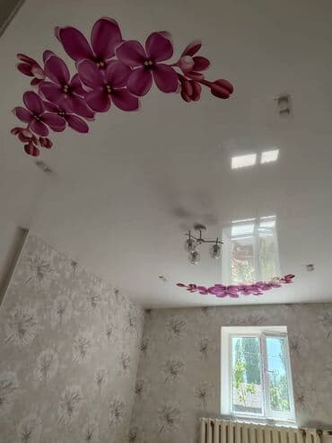 шпатель для натяжных потолков: Керме шыптар Жылтырак, Жылтырабаган, 3D потолоктор Акысыз ченөө, Кепилдиги, Акысыз консультация — 10