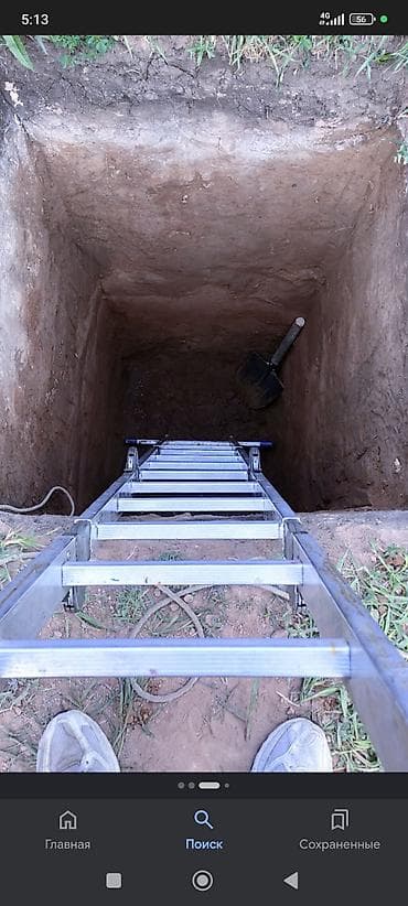 очистка ям: Рытьё ям и котлованов вручную - Земляные работы под септик — 1