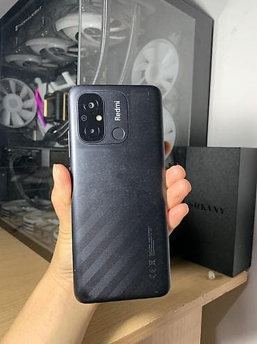 Redmi, Redmi 12C, Б/у, 128 ГБ, цвет - Черный, 2 SIM