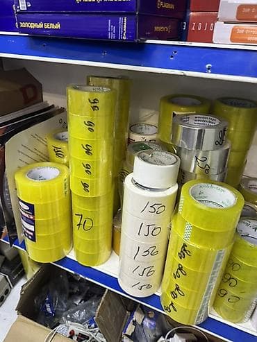 самоклеющаяся бумага: Канцелярские и упаковочные клейкие ленты - Прозрачный скотч — 1