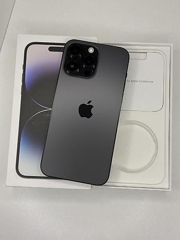 альпина магнитола: IPhone 14 Pro Max, Б/у, 256 ГБ, Черный, Коробка, 86 % — 1