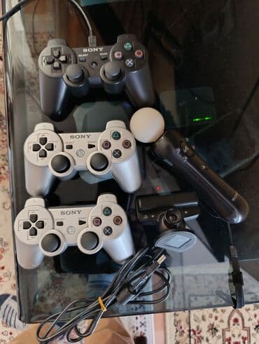 psp консоль: Игровая приставка Sony PlayStation 3 Slim, модель CECH-3004B (питание — 7
