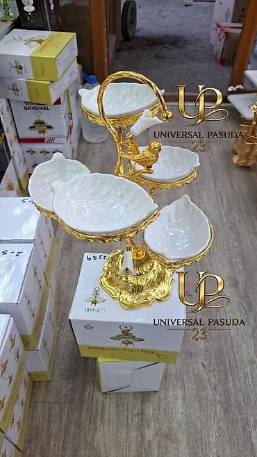 Посуда и кухонный инвентарь: Двух- и многоярусные сервировочные этажерки для фруктов/десертов - — 1