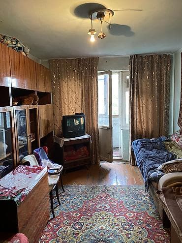 комната каджи сай: 2 комнаты, 48 м², 104 серия, 4 этаж, Старый ремонт — 3